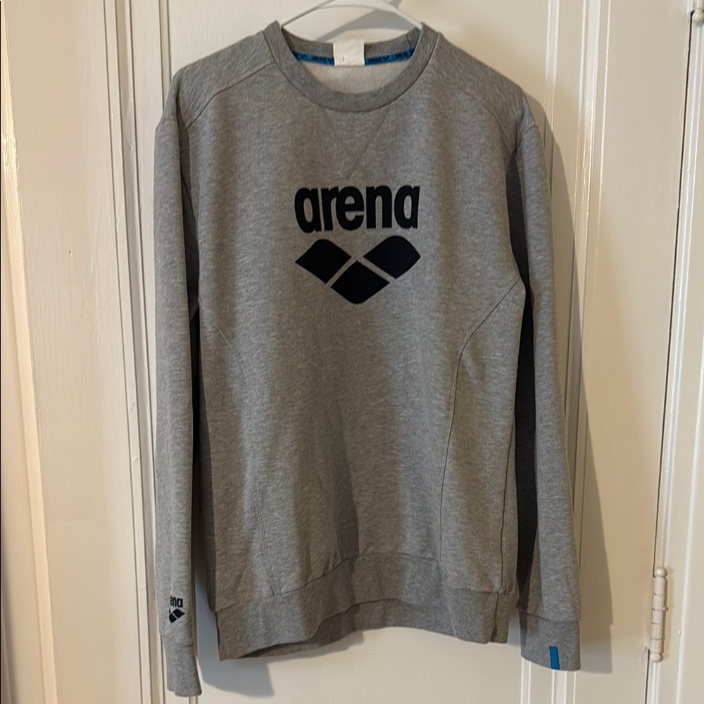 Arena Gray Crewneck Sweater Casual Comfort